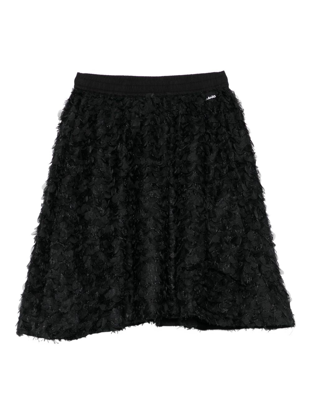 Gonna per bambina Molo nera con decorazione con petali 2W25D131 0099 MOLO KIDS 