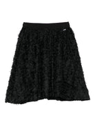 Gonna per bambina Molo nera con decorazione con petali 2W25D131 0099 MOLO KIDS 