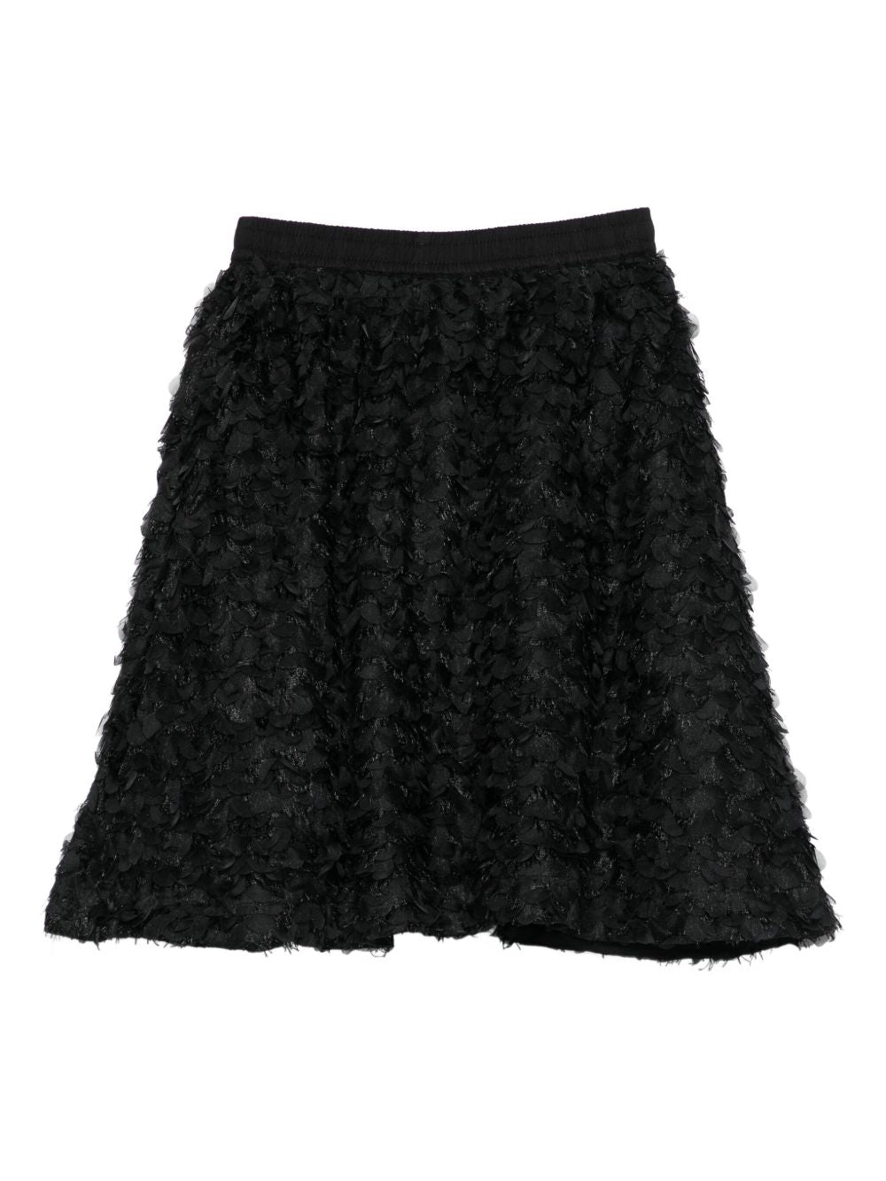 Gonna per bambina Molo nera con decorazione con petali 2W25D131 0099 MOLO KIDS 