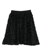 Gonna per bambina Molo nera con decorazione con petali 2W25D131 0099 MOLO KIDS 