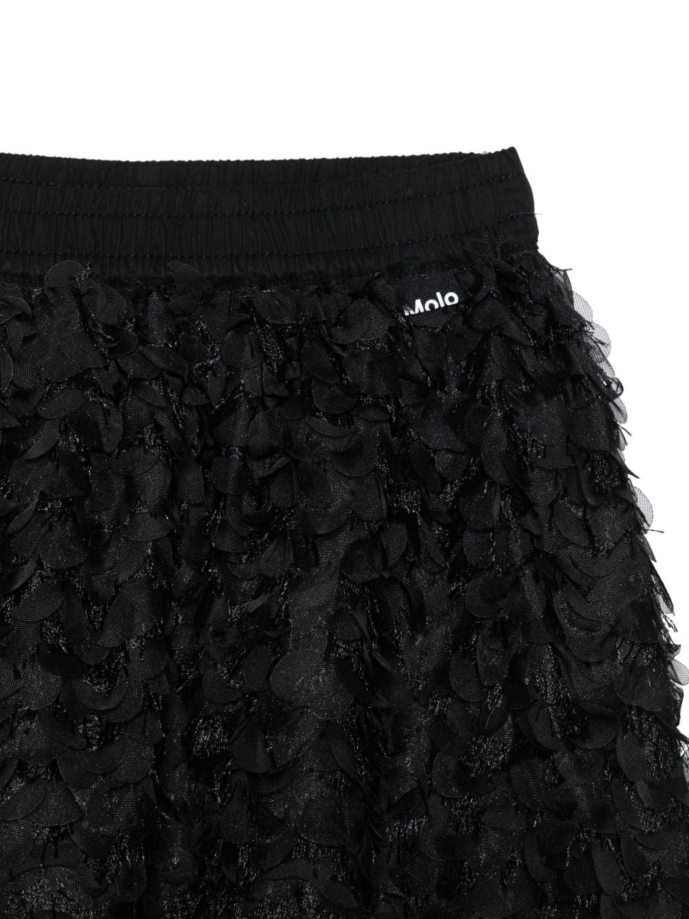 Gonna per bambina Molo nera con decorazione con petali 2W25D131 0099 MOLO KIDS 