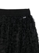 Gonna per bambina Molo nera con decorazione con petali 2W25D131 0099 MOLO KIDS 