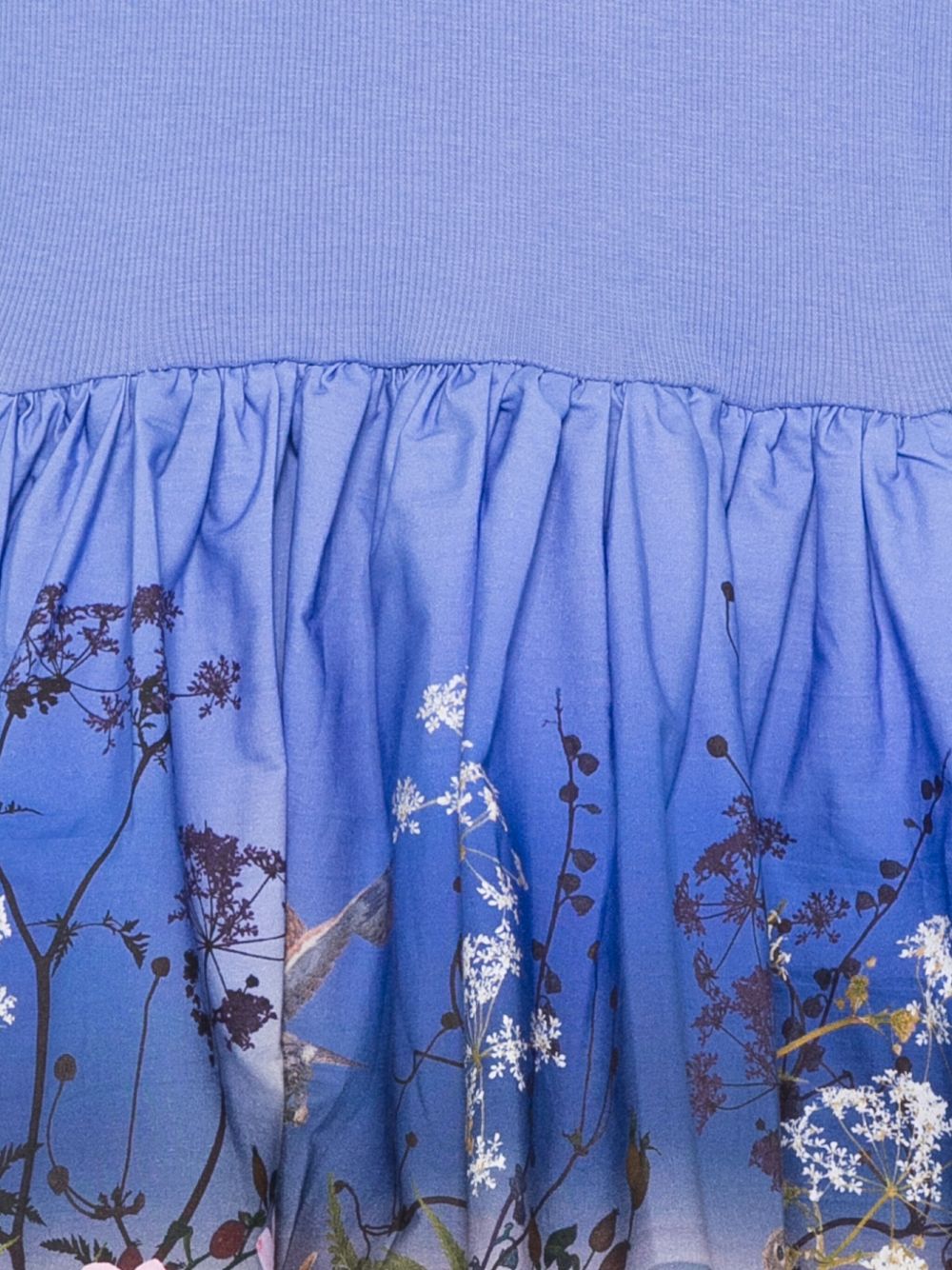 Abito per bambina Molo azzurro con stampa floreale 2W25E213 4983 MOLO KIDS 