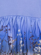 Abito per bambina Molo azzurro con stampa floreale 2W25E213 4983 MOLO KIDS 