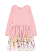 Abito per bambina Molo rosa con stampa volpe 2W25E213 9623 MOLO KIDS 