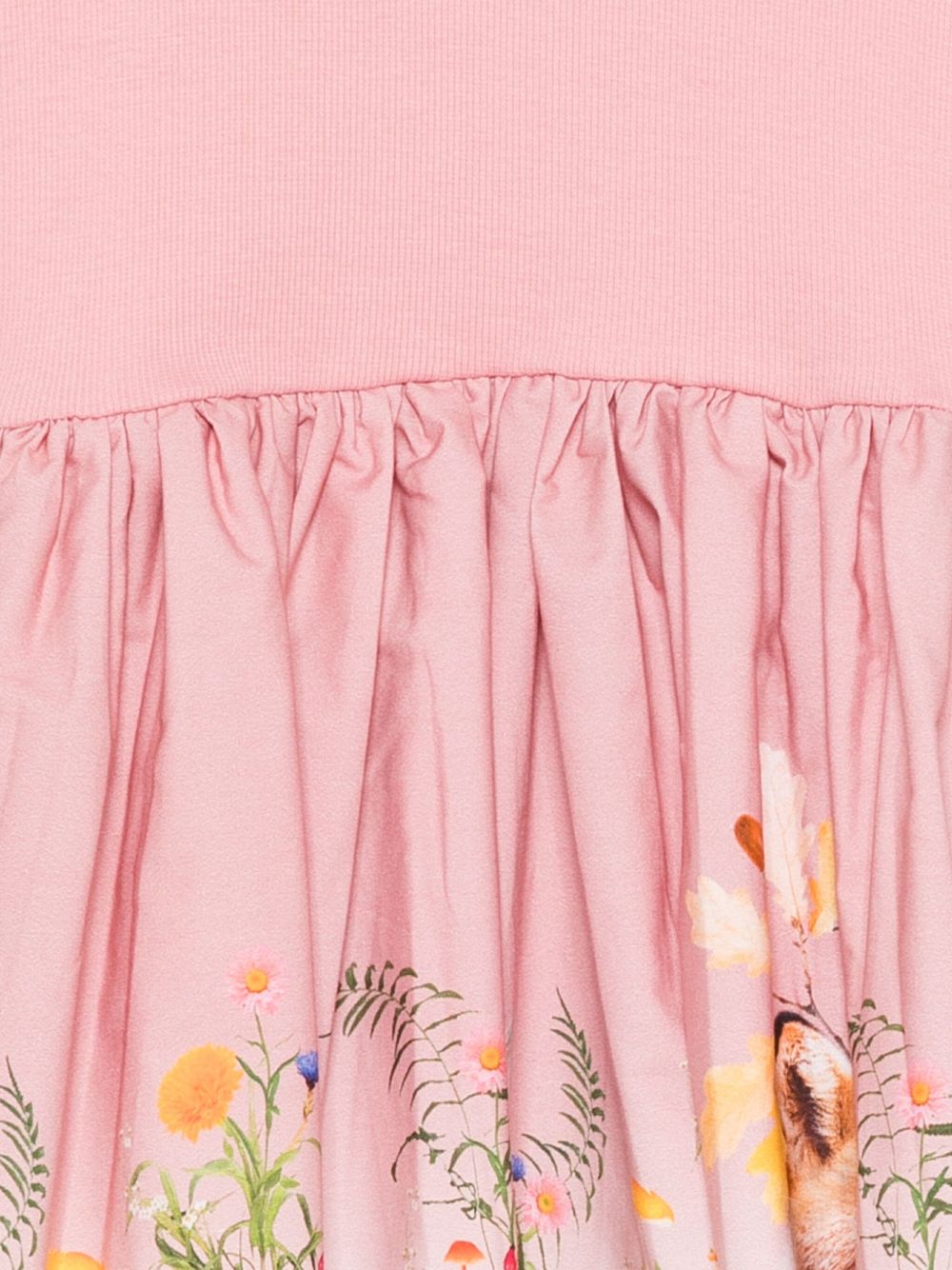 Abito per bambina Molo rosa con stampa volpe 2W25E213 9623 MOLO KIDS 