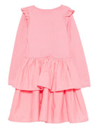 Abito per bambina Molo rosa con volant 2W25E220 8896 MOLO KIDS 