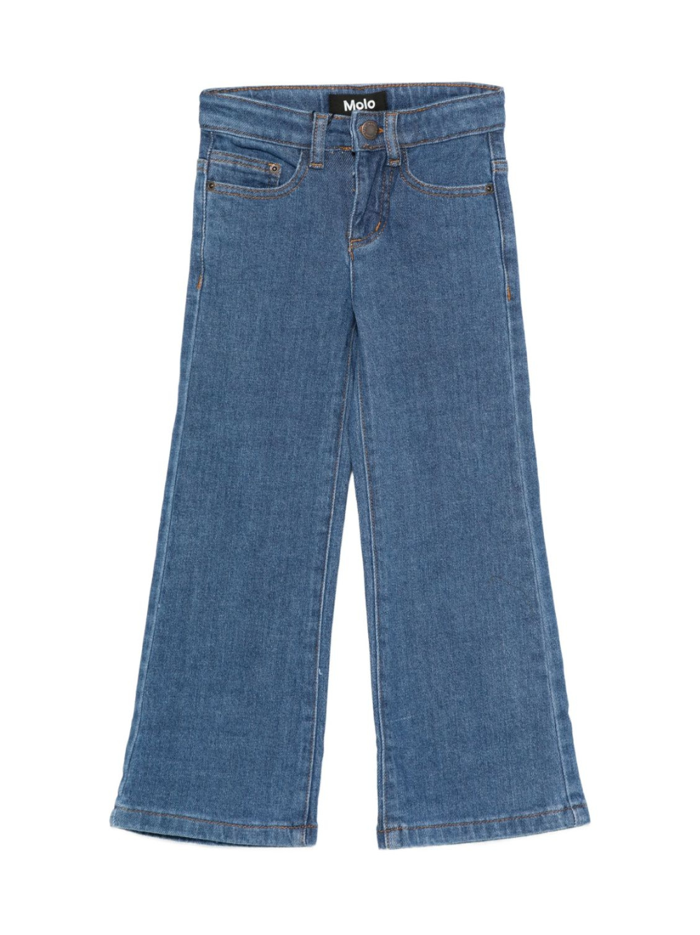 Jeans per bambina Molo denim con patta abbottonata 2W25I115 5590 MOLO KIDS 