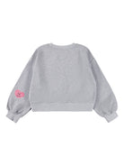 Felpa per bambina MOLO grigia con decorazione con paillettes 2W25J219 1046 MOLO KIDS 