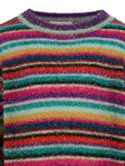 Maglione per bambina Molo multicolore con strisce orizzontali glitterate 2W25K208 9415 MOLO KIDS 