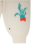 Pantaloni per neonata Molo beige chiaro con intarsio 4W25I209 9653 MOLO KIDS 