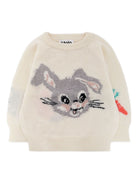 Maglione Gilby per neonata Molo bianco con motivo coniglio 4W25K203 9653 MOLO KIDS 