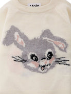 Maglione Gilby per neonata Molo bianco con motivo coniglio 4W25K203 9653 MOLO KIDS 
