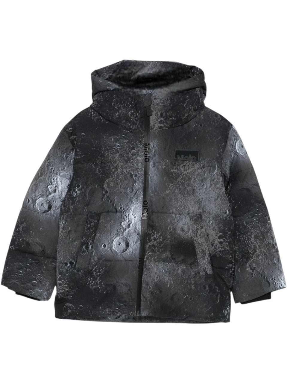 Giubbino Hilo per bambino Molo nero con stampa all-over 5W25M305 9371 MOLO KIDS 