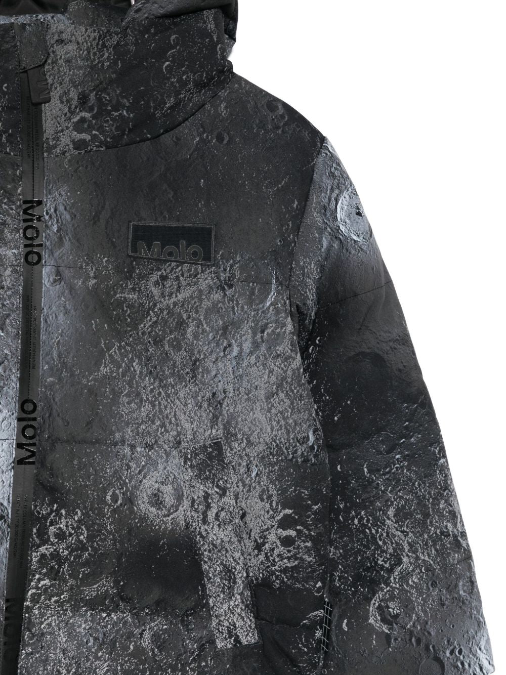 Giubbino Hilo per bambino Molo nero con stampa all-over 5W25M305 9371 MOLO KIDS 