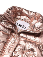 Giubbino per bambina Molo rosa con effetto metallizzato 5W25M322 5399 MOLO KIDS 