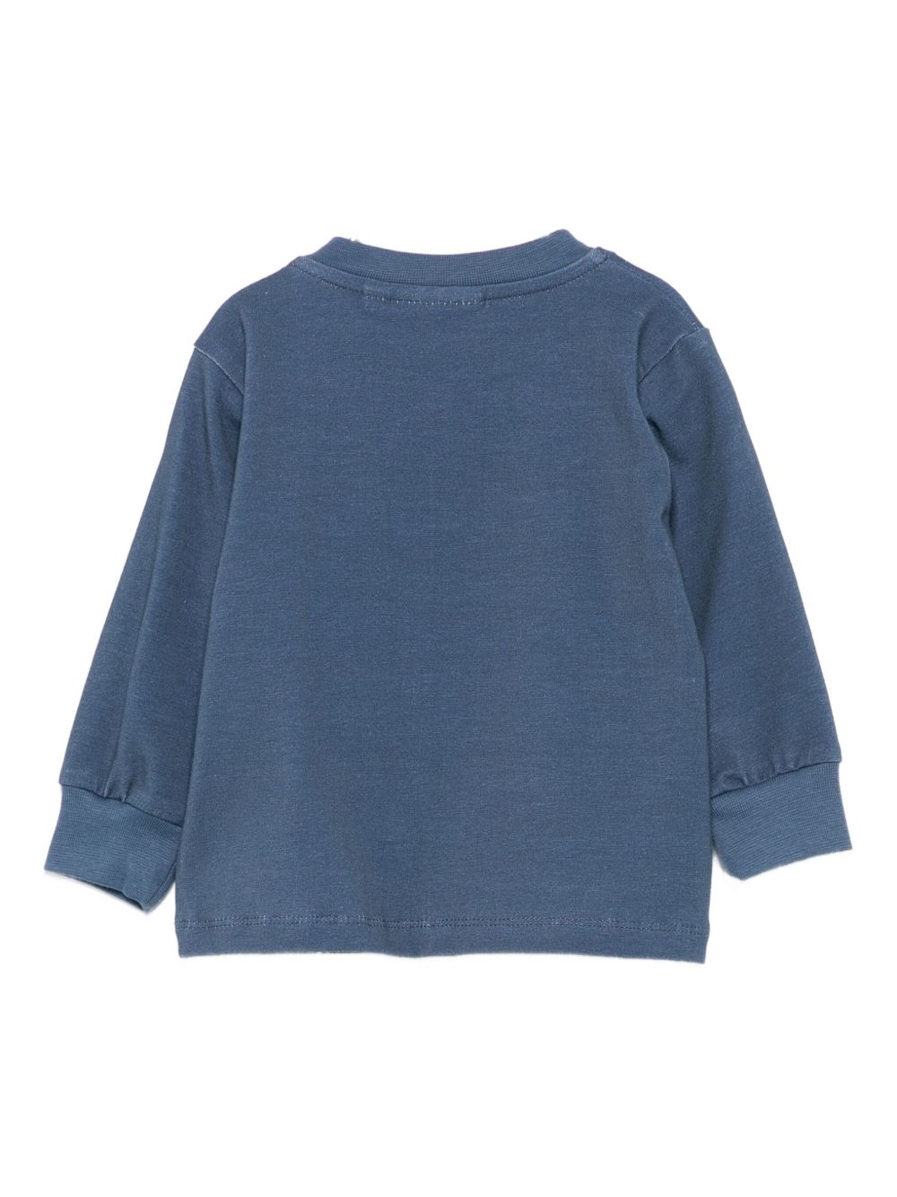 Felpa per neonato Molo blu con stampa cane 6W25A404 9679 MOLO KIDS 