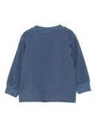 Felpa per neonato Molo blu con stampa cane 6W25A404 9679 MOLO KIDS 