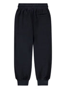 Pantaloni sportivi per bambino Molo Alvar nero con orli alle caviglie elasticizzati 6W25I202 0099 MOLO KIDS 