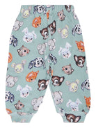 Pantaloni sportivi per neonato Molo verdi Simeon con stampa grafica all-over 6W25I209 9399 MOLO KIDS 