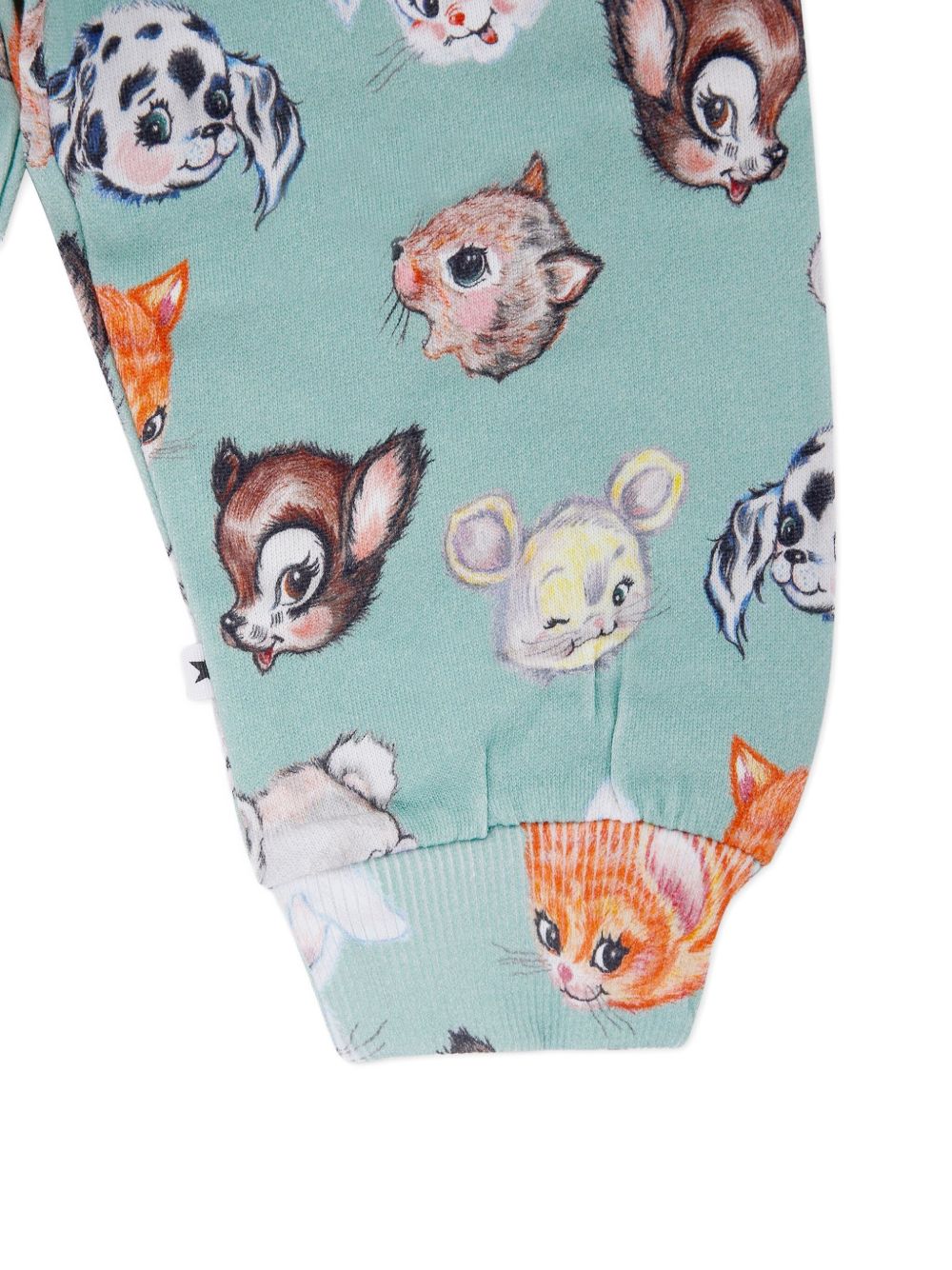Pantaloni sportivi per neonato Molo verdi Simeon con stampa grafica all-over 6W25I209 9399 MOLO KIDS 