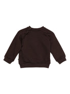 Felpa per neonati Molo marrone con orsetto ricamato 6W25J212 5522 MOLO KIDS 