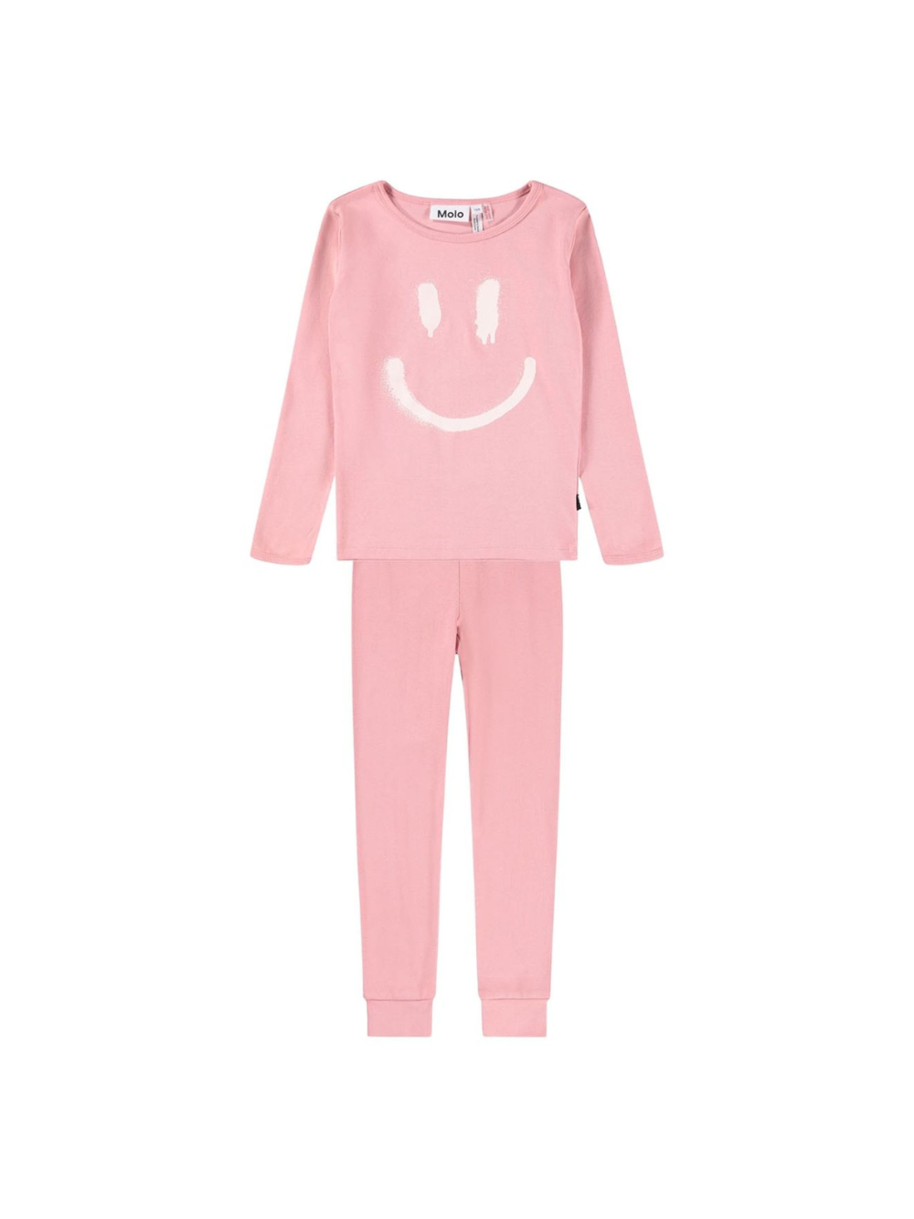 Pigiama per bambina Molo Lue rosa con stampa smile 6W25R501 5564 MOLO KIDS 