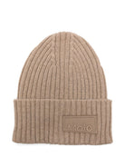 Berretto per bambino Molo beige con toppa con logo 7W25S304 5519 MOLO KIDS 