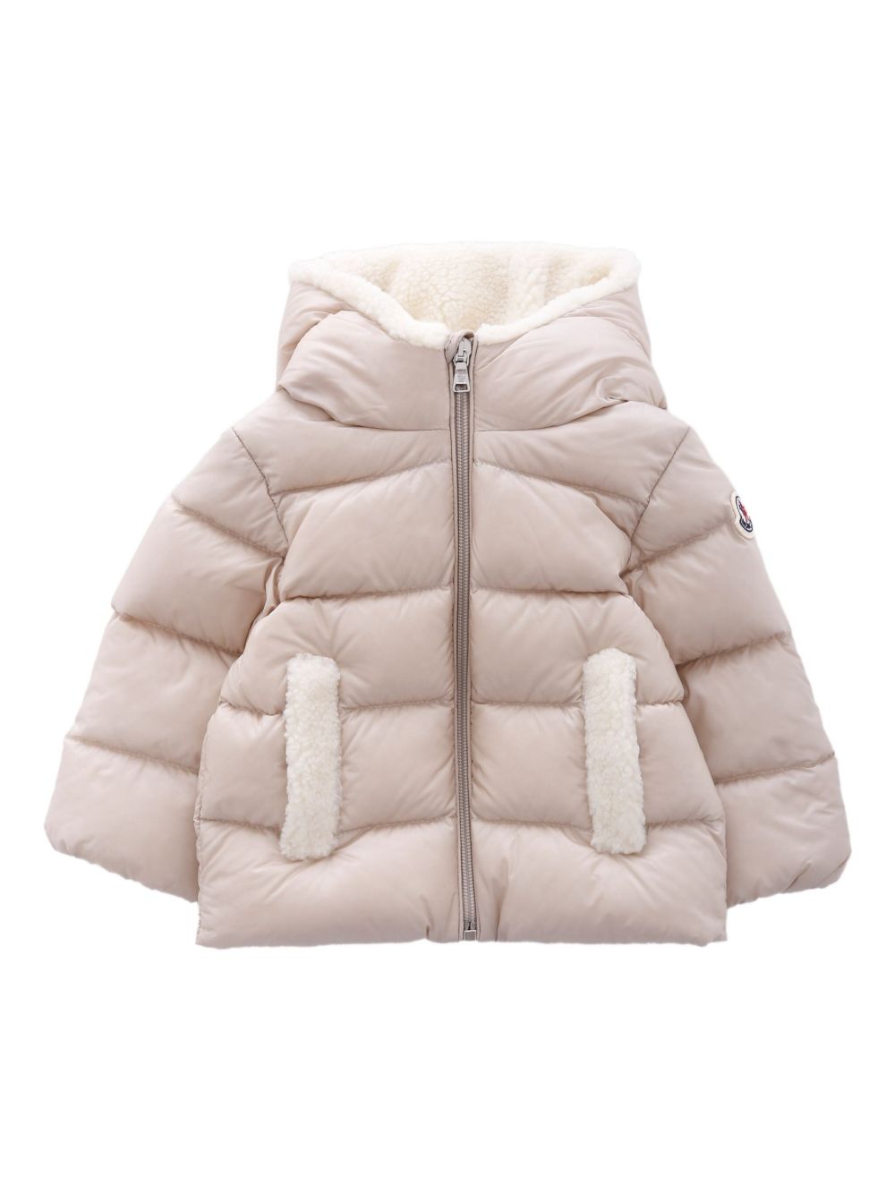 Piumino per neonati Moncler Enfant Bluma rosa con cappuccio K29511A00011597YF 268 MONCLER KIDS 