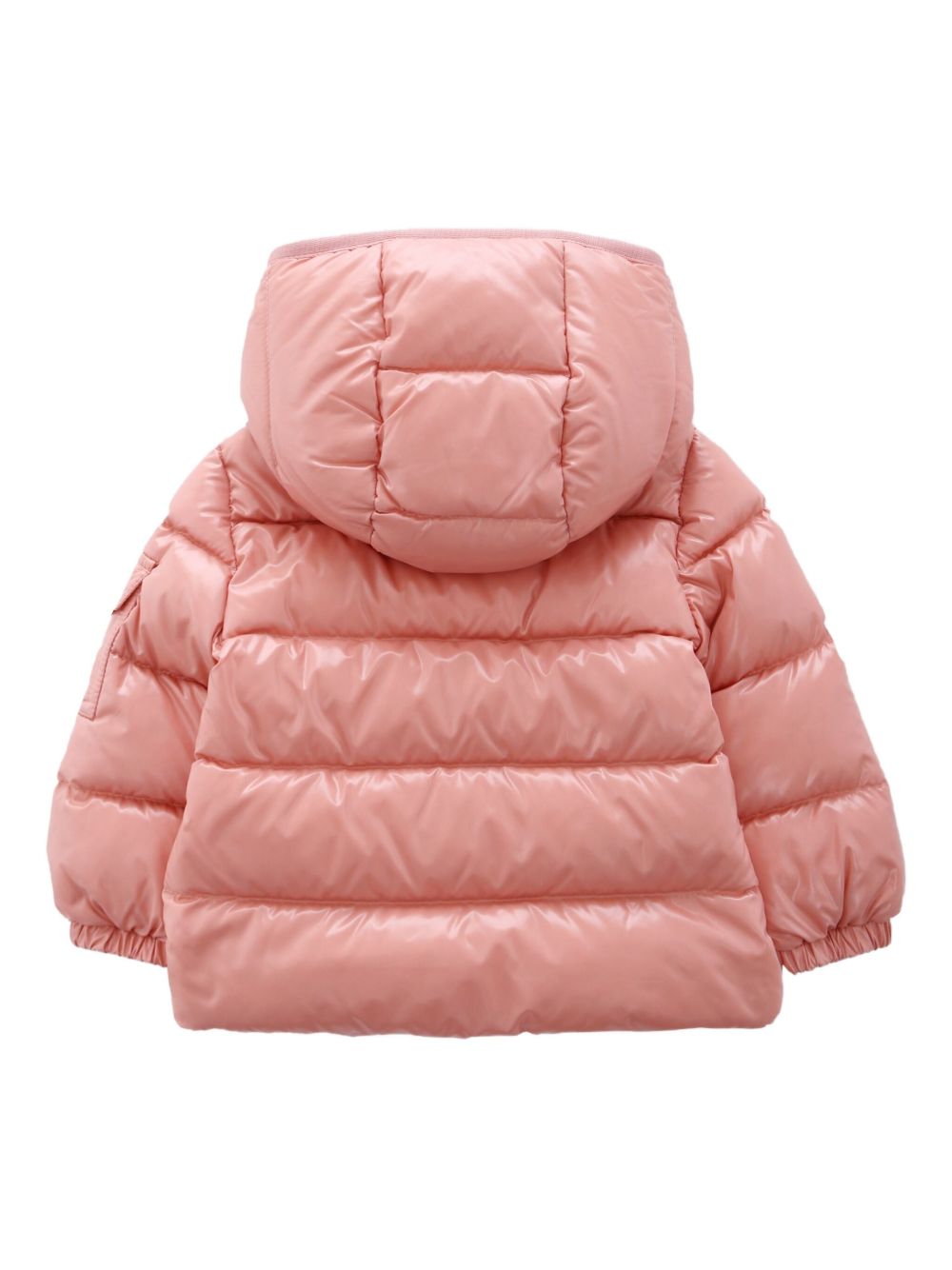 Giacca trapuntata per neonata Moncler Enfant rosa con cappuccio K29511A00013597Z8 51E MONCLER KIDS 