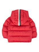Giubbino per neonato Moncler Enfant rosso con design trapuntato K29511A00024597YW 457 MONCLER KIDS 