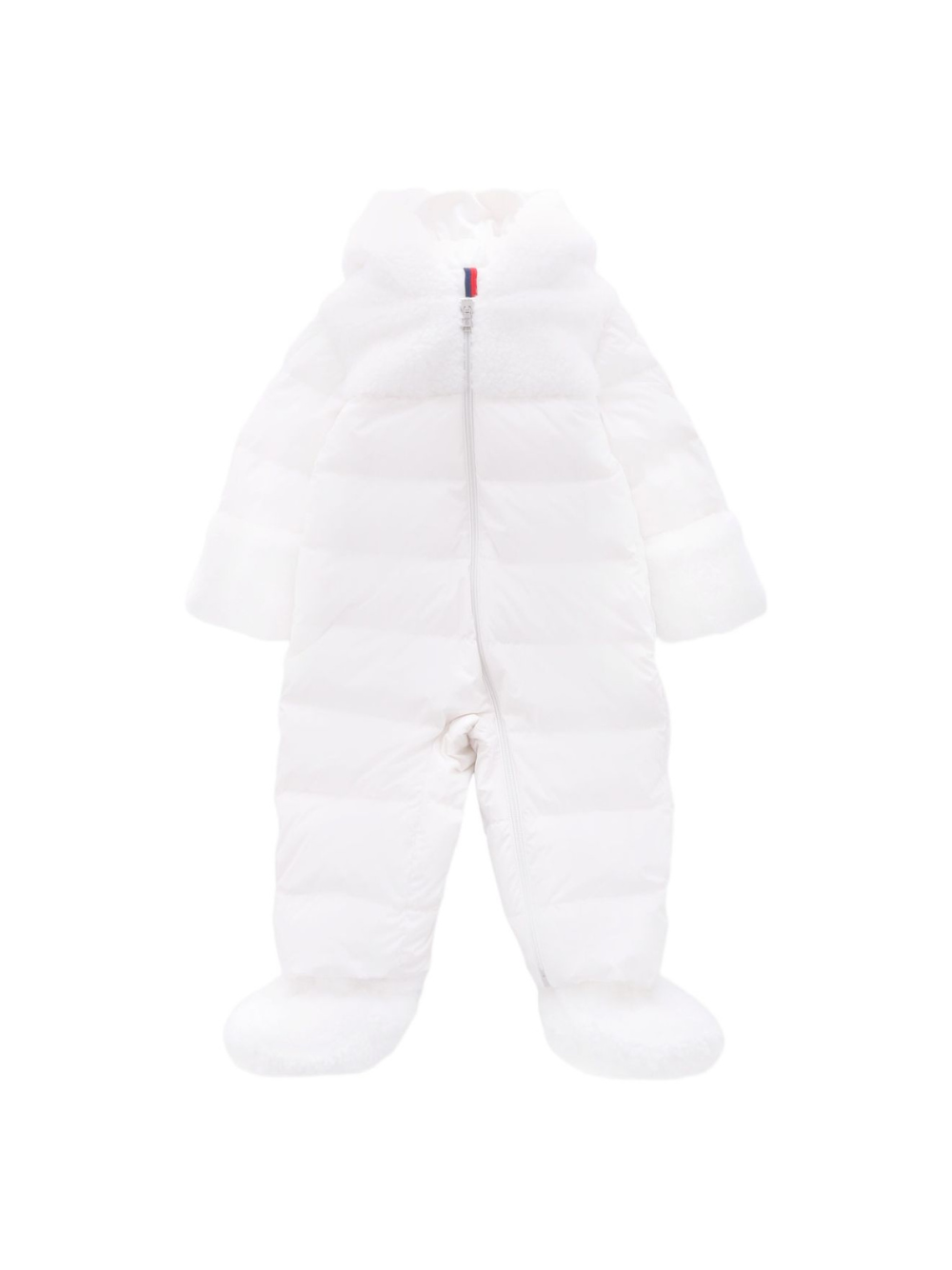Tuta da neve Osof per neonati Moncler Enfant bianca con cappuccio K29511G00002597YW 032 MONCLER KIDS 