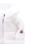 Tuta da neve Osof per neonati Moncler Enfant bianca con cappuccio K29511G00002597YW 032 MONCLER KIDS 