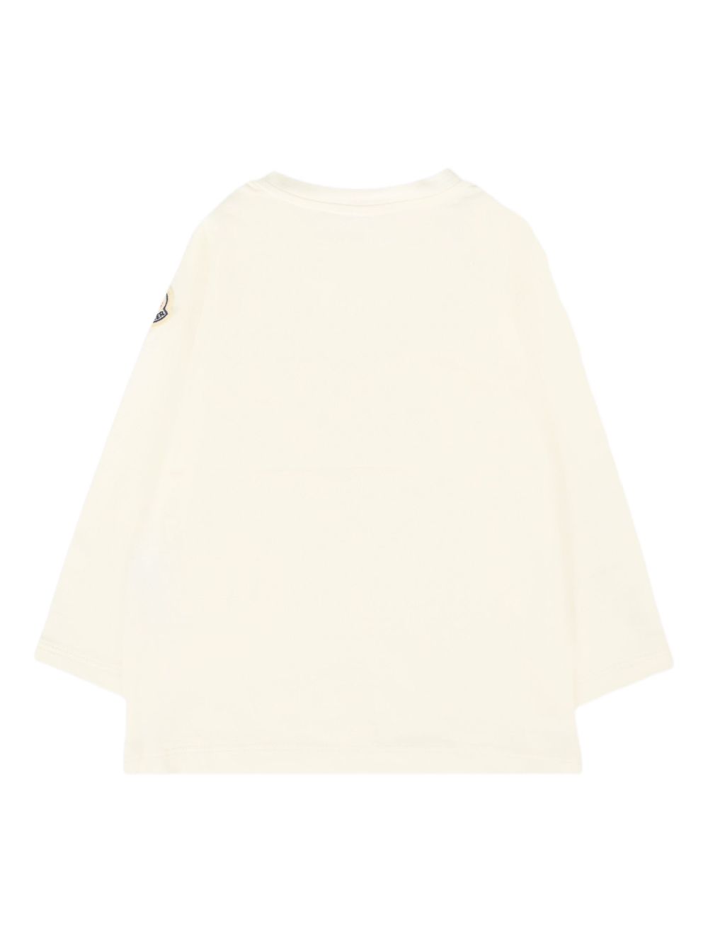 T-shirt per neonati Moncler Enfant avorio con stampa orsetto K29518D0000589AUM 034 MONCLER KIDS 