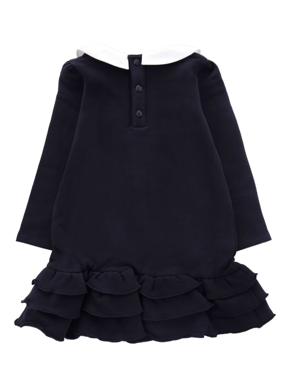 Abito per neonata Moncler Enfant blu con colletto alla Peter Pan K29518I0000189A23 778 MONCLER KIDS 