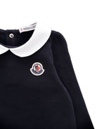 Abito per neonata Moncler Enfant blu con colletto alla Peter Pan K29518I0000189A23 778 MONCLER KIDS 