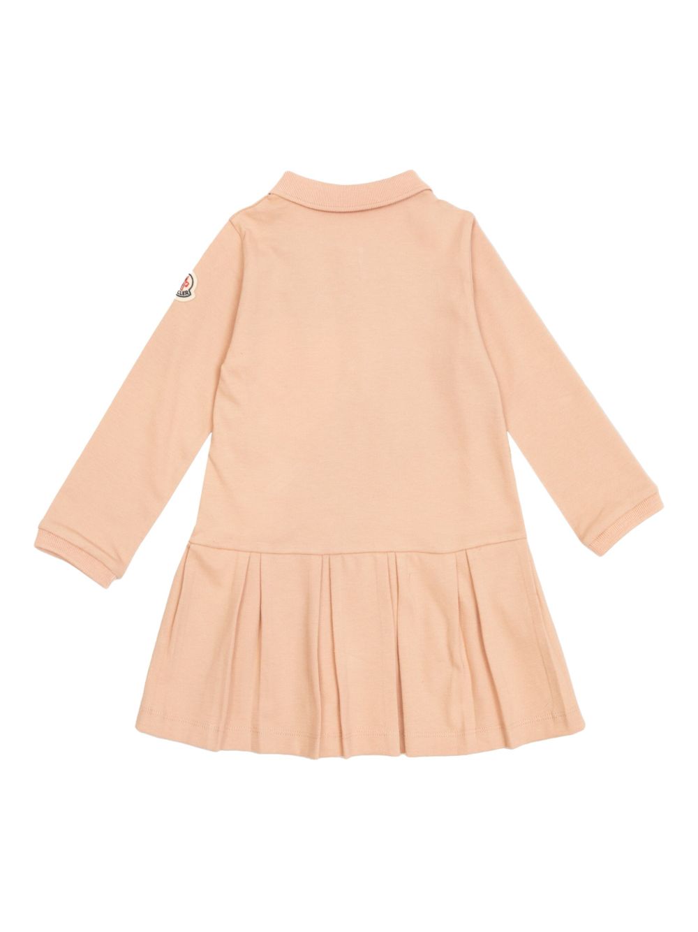 Abito per neonata Moncler Enfant rosa con pieghe K29518I0000289AL2 516 MONCLER KIDS 