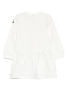 Abito per neonata Moncler Enfant bianco con stampa cuore K29518I0000489A23 034 MONCLER KIDS 