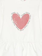 Abito per neonata Moncler Enfant bianco con stampa cuore K29518I0000489A23 034 MONCLER KIDS 