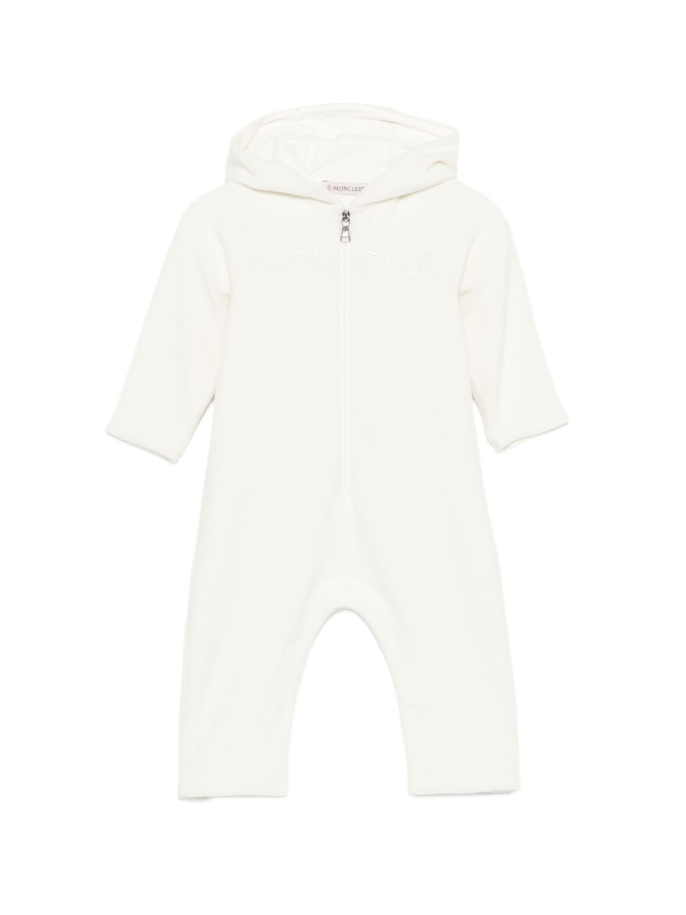 Tuta intera per neonati Moncler Enfant bianco con orecchie da animale K29518L0000380093 034 MONCLER KIDS 