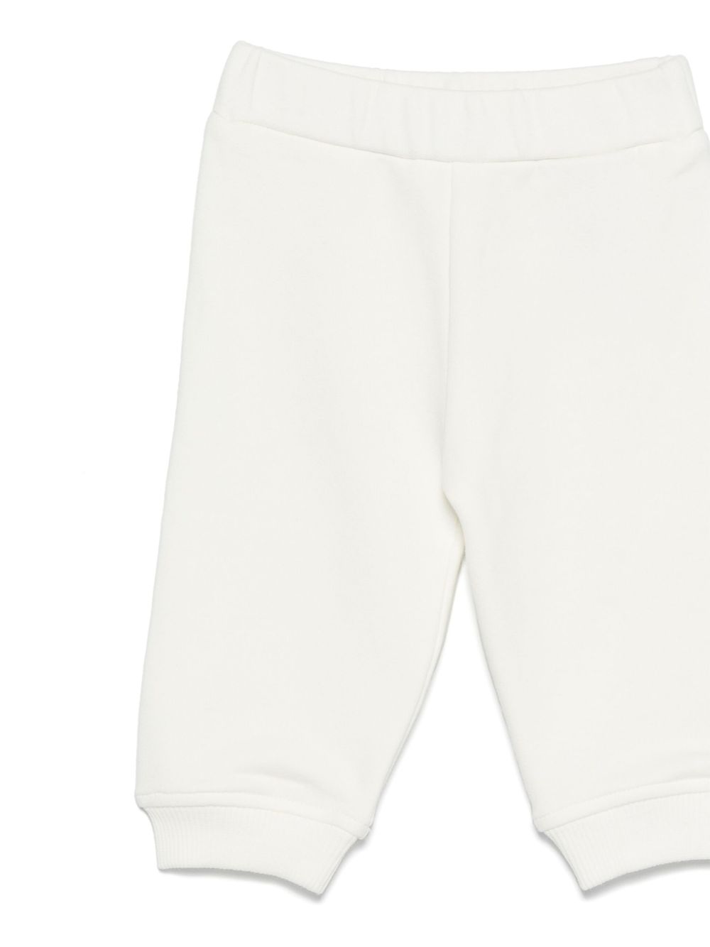 Tuta per neonato Moncler Enfant bianco con logo ricamato K29518M0000289A23 034 MONCLER KIDS 