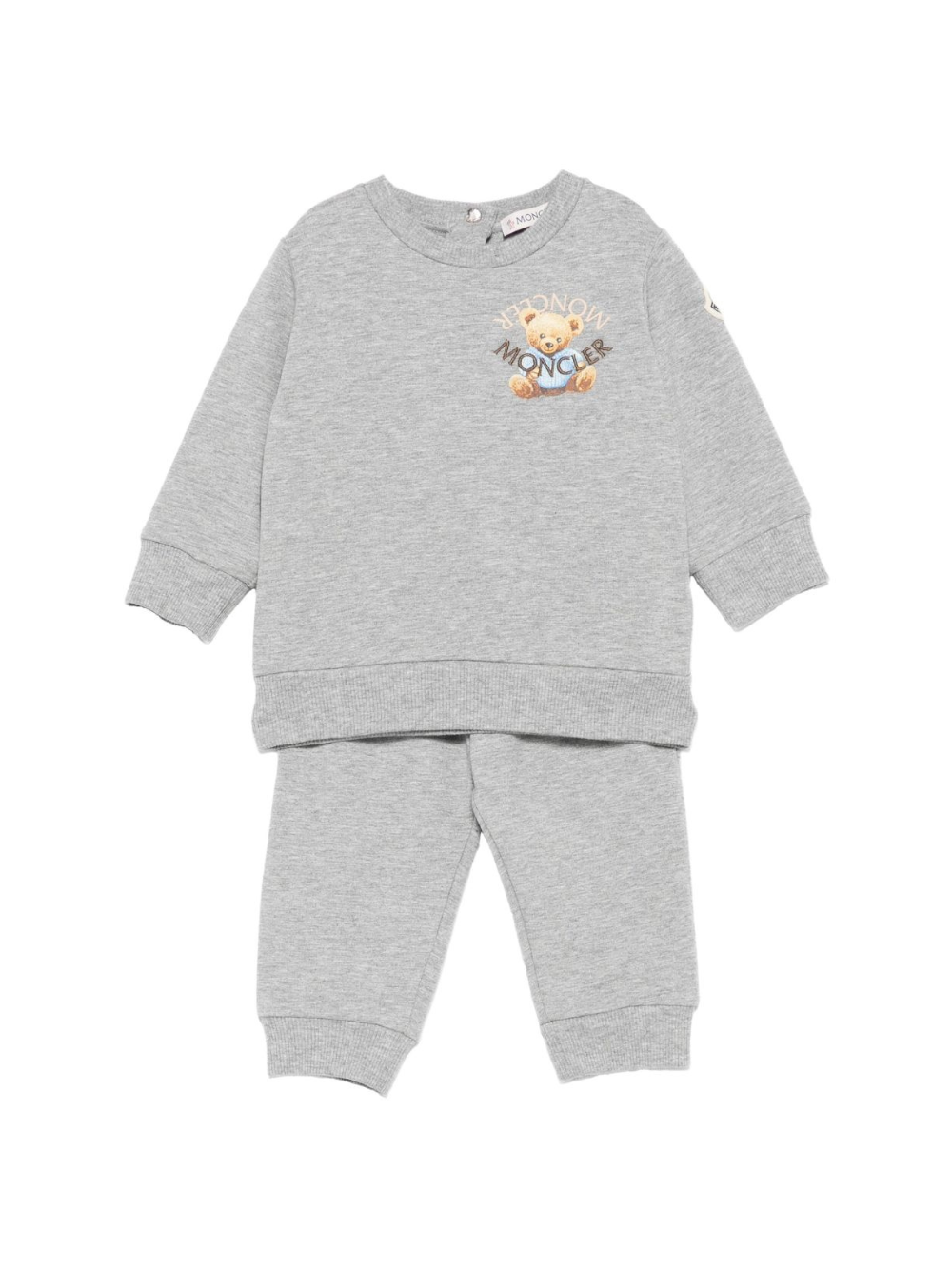 Tuta sportiva per neonato Moncler Enfant grigio con ricamo K29518M0000889AM3 980 MONCLER KIDS 