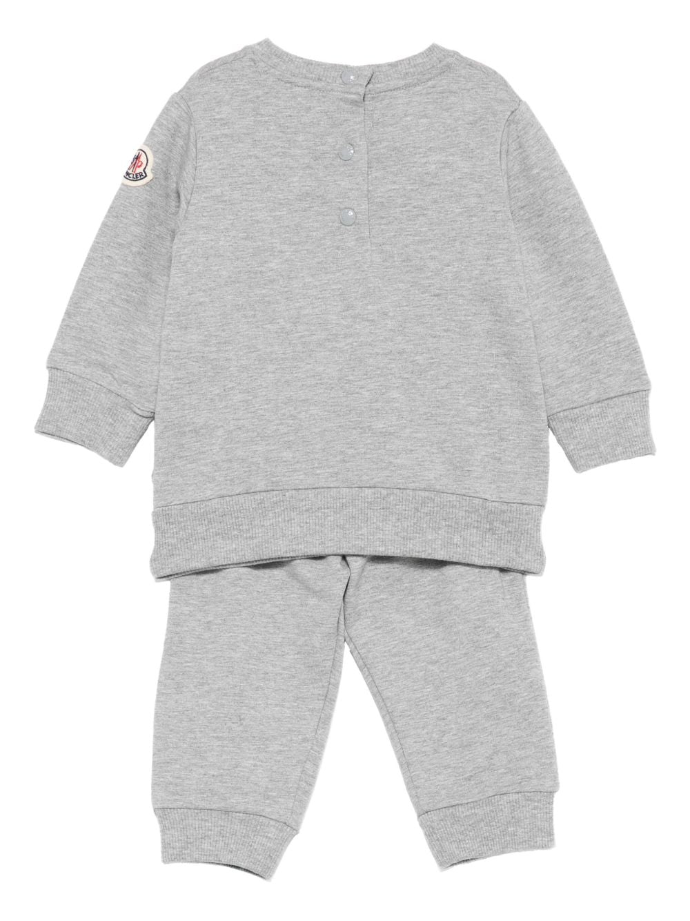 Tuta sportiva per neonato Moncler Enfant grigio con ricamo K29518M0000889AM3 980 MONCLER KIDS 