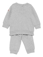 Tuta sportiva per neonato Moncler Enfant grigio con ricamo K29518M0000889AM3 980 MONCLER KIDS 
