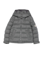 Piumino Montgenevre per bambini Moncler Enfant grigio con cappuccio K29541A0002154272 940 MONCLER KIDS 