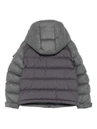 Piumino Montgenevre per bambini Moncler Enfant grigio con cappuccio K29541A0002154272 940 MONCLER KIDS 