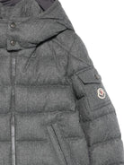 Piumino Montgenevre per bambini Moncler Enfant grigio con cappuccio K29541A0002154272 940 MONCLER KIDS 