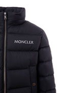 Giacca Joe per bambino Moncler Enfant nera trapuntata con bottoni automatici K29541A00026597X2 999 MONCLER KIDS 