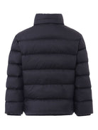 Giacca Joe per bambino Moncler Enfant nera trapuntata con bottoni automatici K29541A00026597X2 999 MONCLER KIDS 