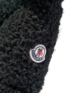 Giubbino Zambaga per bambina Moncler Enfant nero con texture teddy K29541A0009389B68 999 MONCLER KIDS 